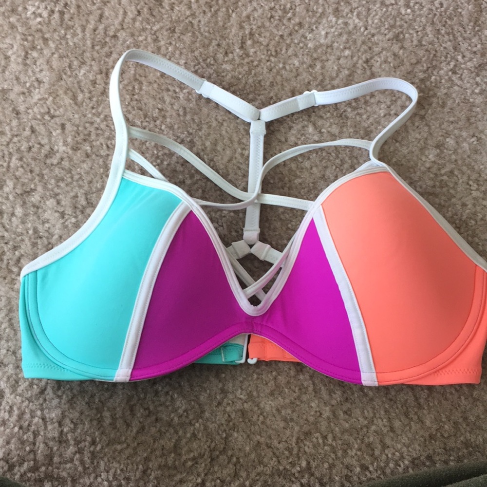 PINK bathing suit top